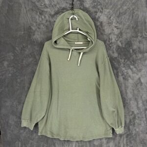 Marine Layer Mens XXL Waffle Knit Hoodie Supima Cotton Modal Sage Green USA